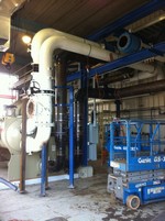 Chiller piping installation by Specialty Welding, Inc.