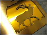 Brass elk emblem by Specialty Welding, Inc.