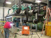 Cryogenic piping installation by Specialty Welding, Inc.